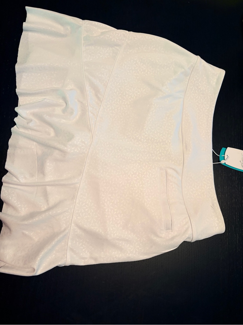 Greg Norman Collection White Performance Ruffle Skirt - Picture 5 of 6